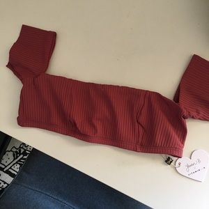 NEW Vitamin A Off the Shoulder Swim Top